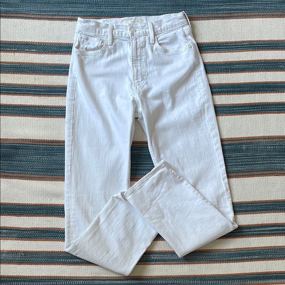 Mother White Jeans Size 28